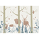 Non-Woven Wallpaper - Forest Animals - Size 400 X 280 Cm