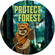 Självhäftande Fototapeter /Vägtatuering - Star Wars Protect The Forest - Storlek 125 X 125 Cm