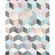 Non-Woven Wallpaper - Cubes Pastel - Size 200 X 250 Cm